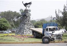 La Molina: cinco heridos tras volcadura y choque de camión cerca al óvalo Los Cóndores