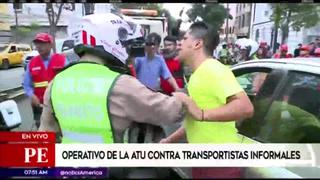 Cercado de Lima: ATU realiza operativo contra los transportistas informales