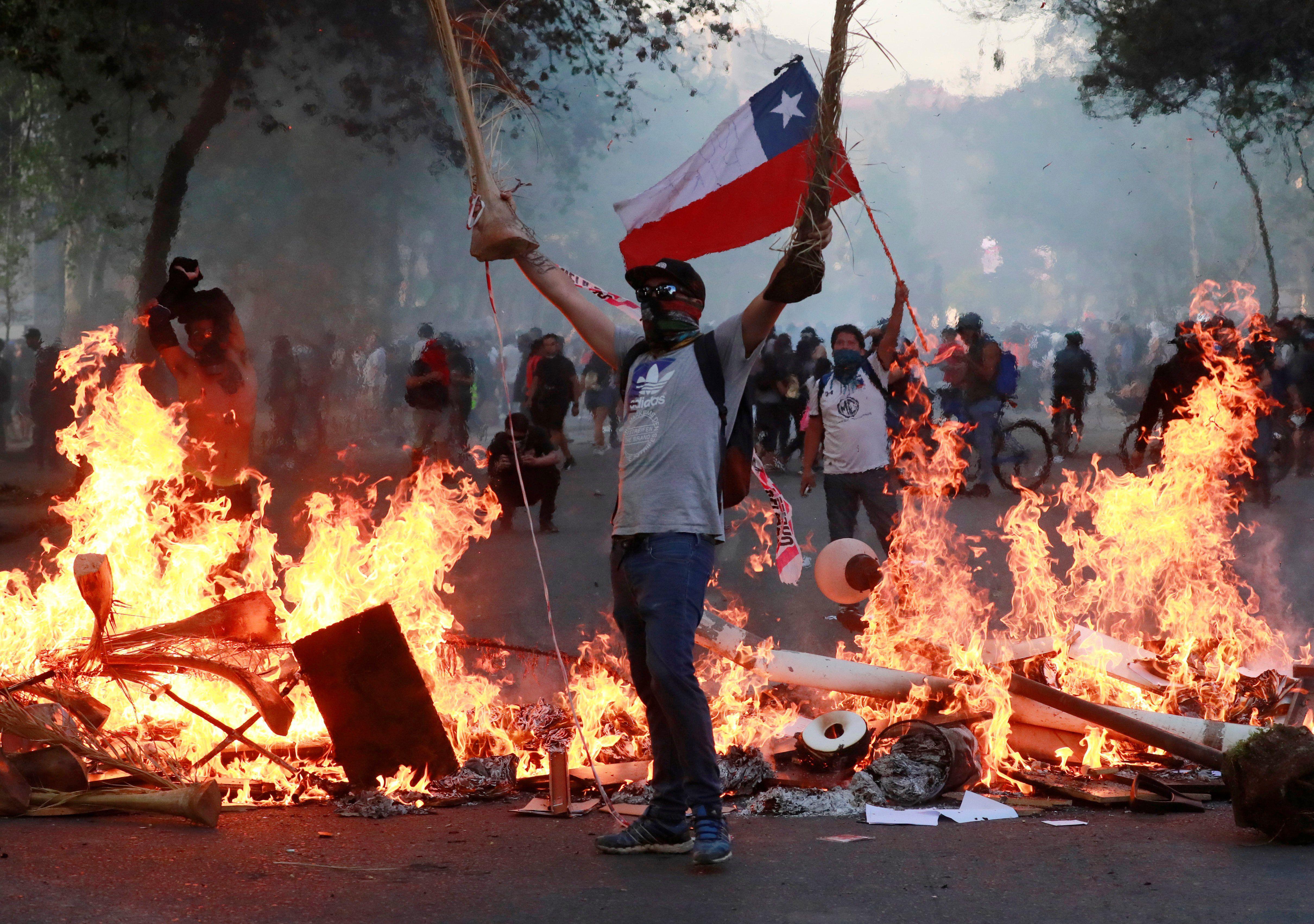 Las protestas en Chile continúan. Foto: Reuters