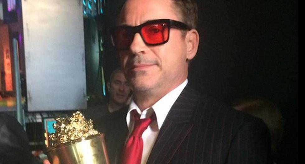 Robert Downey Jr. recibió el premio Generación en los MTV Movie Awards 2015. (Foto: Twitter)