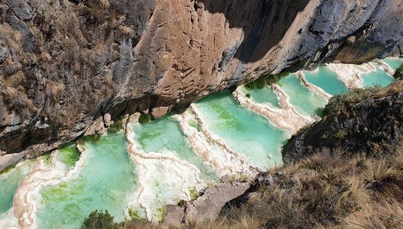 Las piscinas naturales de Millpu se encuentran en la sierra peruana y están ubicadas en Ayacucho, en la comunidad de Circamarca. Foto: Shutterstock