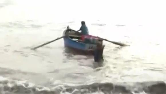Pescadores reportan escasez de pescado ante oleajes anómalos en Chorrillos. (Foto: Captura/Canal N)