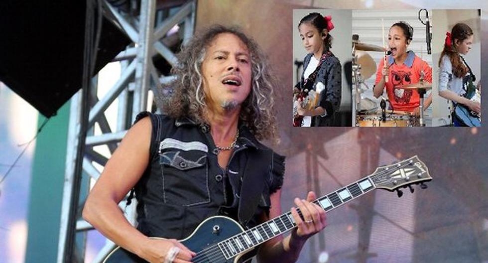 Kirk Hammett felicita a niñas rockeras. (Foto: Getty Images)