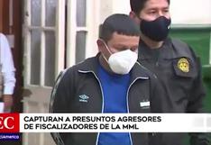 Capturan a presuntos agresores de fiscalizadores de la Municipalidad de Lima