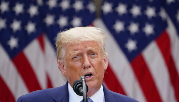 Trump anuncia que Estados Unidos distribuirá 150 millones de pruebas rápidas de coronavirus. (Foto: MANDEL NGAN / AFP).