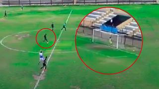 Arquero quiso parar disparo de pecho, cometió blooper y narrador terminó indignado en Copa Perú | VIDEO