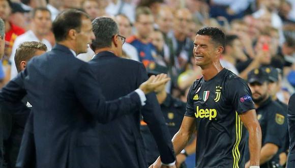 Cristiano Ronaldo y su llanto: se fue entre lágrimas tras ver la roja en el Juventus vs. Valencia. (Foto: AFP)