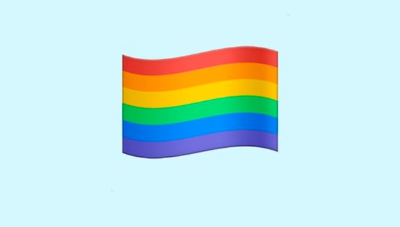 Si te has preguntado qué significa cada color del emoji de la bandera LGTBI en WhatsApp, aquí te lo decimos. (Foto: Emojipedia)