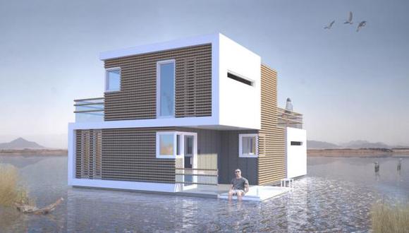 La "casa prenupcial" se construirá en su versión flotante y para tierra. (Foto: studio-oba.nl)
