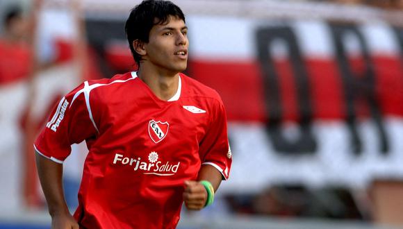 Sergio Agüero jugó en Independiente de Avellaneda de 2003 a 2006. (Foto: AFP)