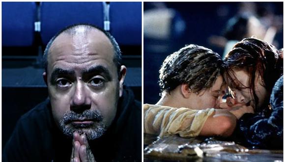 Adrianzén reza para que, superada la emergencia sanitaria, pueda abrir las puertas de su flamante espacio dedicado al cine, al teatro y a la docencia. La transformación del antiguo teatrín es notable. A la derecha la escena final de "Titanic" (1997), a la que compara con su nueva iniciativa creativa. "Es solo una puertita, quizás más grande que la que usó Kate Winslet, lo suficiente como para que suba también Leonardo di Caprio", afirma. (Foto: Alessandro Currarino/Paramount Pictures)