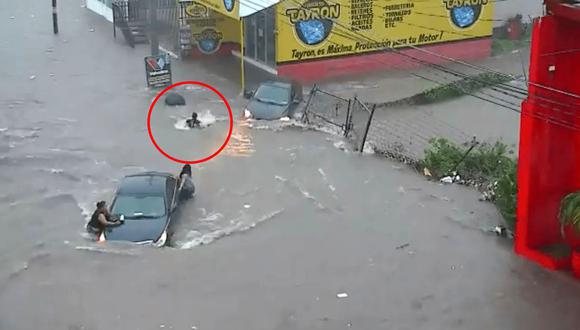 Las fuertes lluvias provocaron inundaciones en Culiacán, en México. (Foto: Captura Twitter)