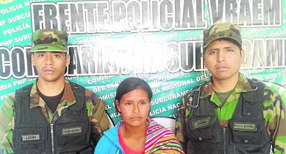 Domitila Miranda Ramos fue detenida cuando iba a fugar a Huancayo. (Foto: Diario Correo)