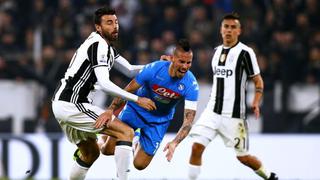 Juventus venció 3-1 a Napoli por la ida de semis de Copa Italia
