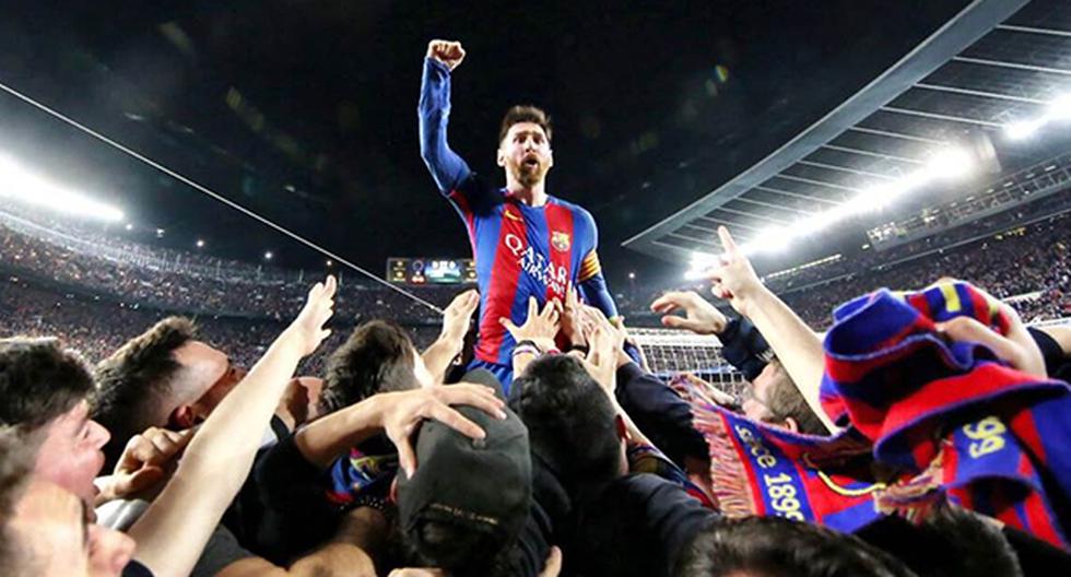 La icónica foto de Lionel Messi celebrando la remontada con los hinchas ha sido vista por más de 65 millones de personas alrededor del mundo. (Foto: FC Barcelona - Twitter)