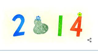 Temas del momento 2014: Google desea feliz Año Nuevo con doodle