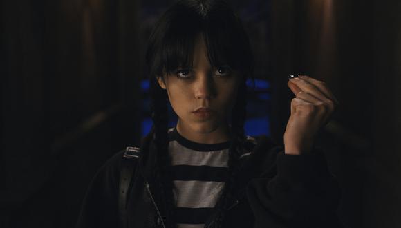 Jenna Ortega en una escena de la primera temporada de "Merlina". Foto: Netflix
