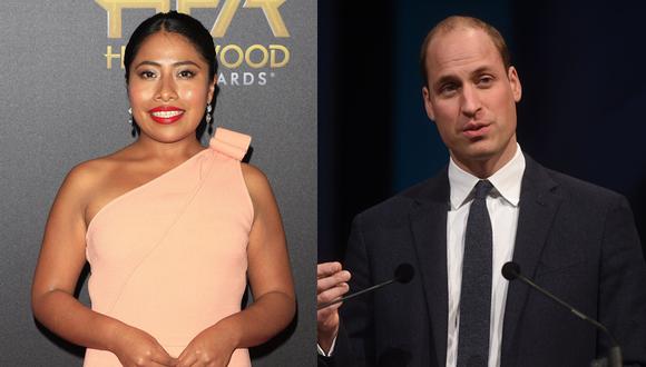 Yalitza Aparicio y Guillermo de Cambridge. (Foto: EFE/AFP).