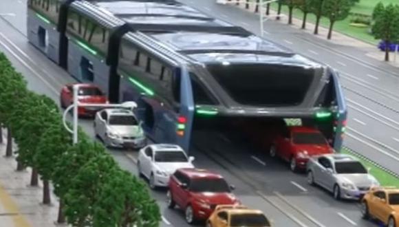 ¿Solución al tráfico? conoce el "autobús del futuro" de China