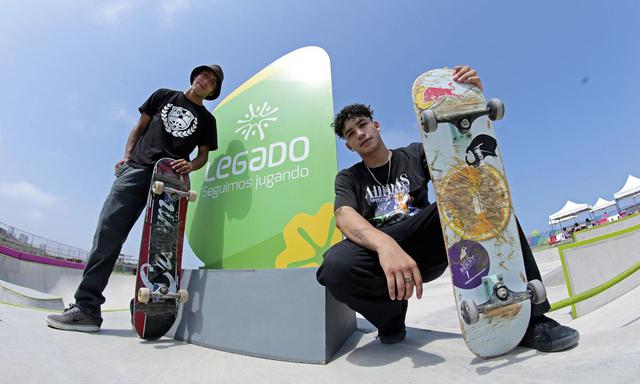 Pool Bellido (izquierda) y Angelo Caro sueñan con clasificar a Tokio 2020, que serán los primeros Juegos Olímpicos en acoger al skateboarding. (Foto: Proyecto Legado)