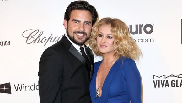 Paulina Rubio y Gerardo Bazúa se conocieron en 2012 en un reality de talentos. (Foto: AFP)
