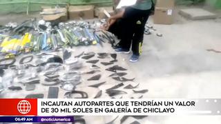 Chiclayo: PNP interviene galería que era utilizada como almacén de autopartes de vehículos