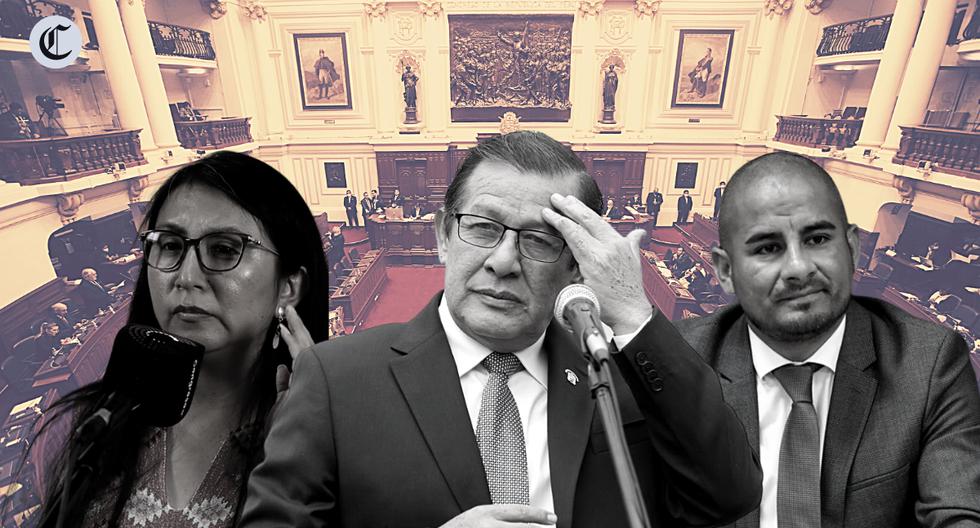 Los congresistas Luque, Salhuana y Alegría registran descuentos por faltas y tardanzas injustificadas a sesiones del pleno y comisiones. (Foto: El Comercio)