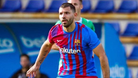 Agüero llegó esta temporada a Barcelona procedente de Manchester City, días antes de la salida de su amigo Lionel Messi al PSG. (Foto: Barcelona)