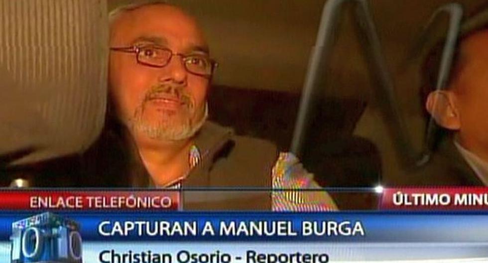 Manuel Burga fue detenido la noche del viernes. (Foto: Captura Canal N)