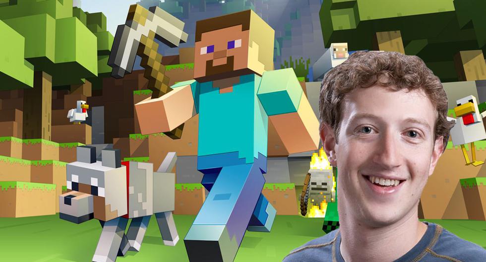 Millones de jugadores de Minecraft en el mundo están saltando en un pie luego de este anunció de Mark Zuckerberg. ¿Qué opinas? (Foto: Captura)