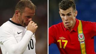 Lesionados Rooney y Bale fueron convocados en Inglaterra y Gales
