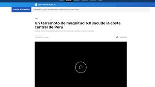 Así informó la prensa extranjera sobre el fuerte sismo de magnitud 6 que remeció Lima | FOTOS