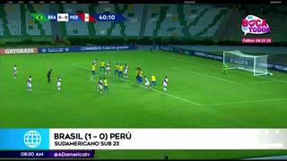 Perú cayó 1-0 ante Brasil en su debut en el Torneo Preolímpico Sub 23