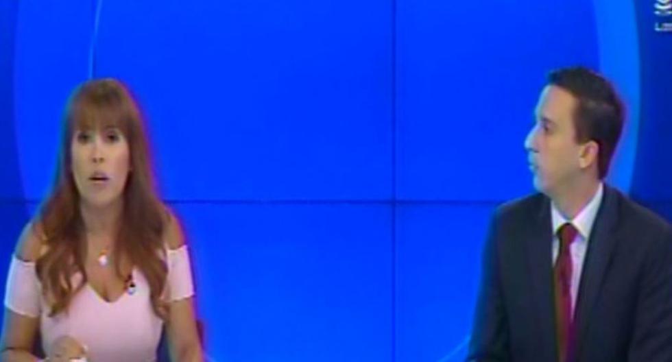 Magaly Medina calló a Mijael Garrido Lecca durante programa en vivo (Foto: captura de Latina)