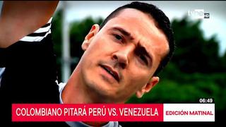Wilmar Roldán arbitrará en debut de Perú ante Venezuela por Copa América