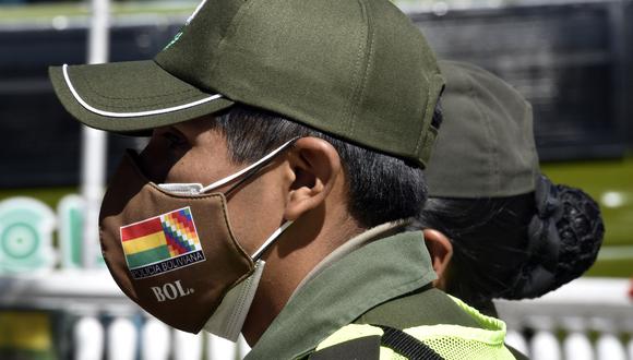 Un oficial de policía boliviano. (Foto referencial)