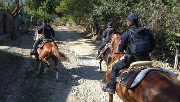 Se detalló que cerca al lugar había una casa abandonada donde se encontró trincheras, aparentemente usadas para facilitar emboscadas .Policía a caballo en el estado de Tamaulipas, en México. (Foto Referencial: SECRETARÍA DE SEGURIDAD DEL ESTADO / Europa Press).