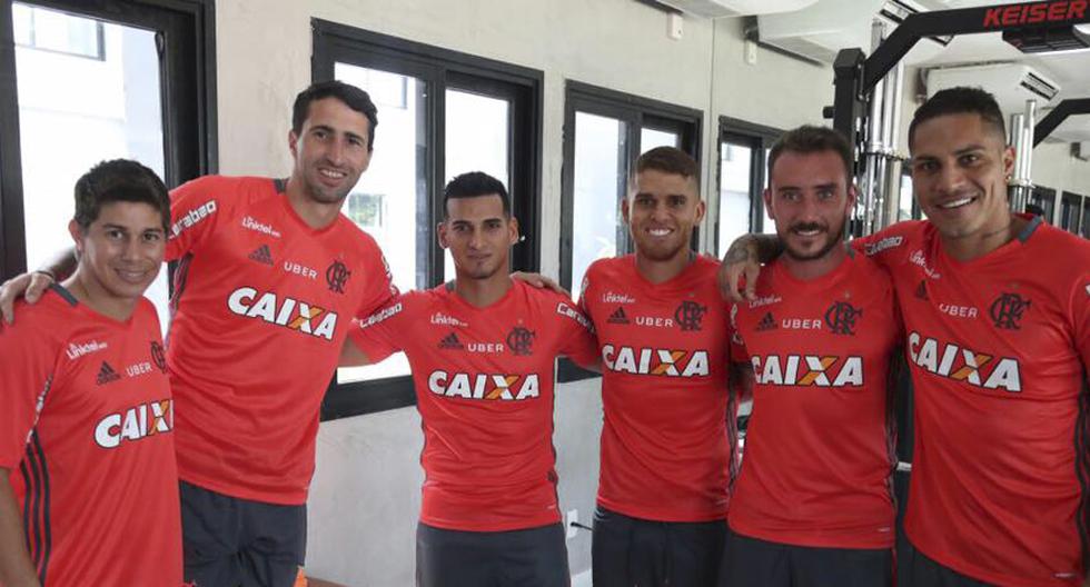 Los peruanos Paolo Guerrero y Miguel Trauco tienen nuevo compañero en el Flamengo. (Foto: Flamengo.com)