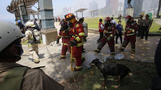 Tragedia en Larcomar: el arduo trabajo de bomberos por incendio