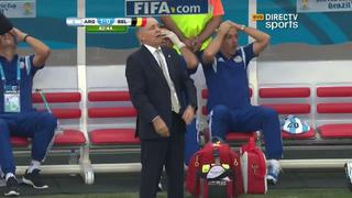 Argentina vs. Bélgica: el blooper del técnico Alejandro Sabella