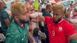 Hincha de Arabia Saudita se cambió de camiseta: el fanático celebró la victoria de Polonia | VIDEO