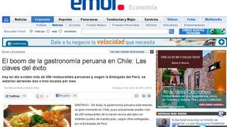 Gastronomía peruana se consolida en Chile, destaca prensa de ese país