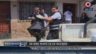 Villa María del Triunfo: un niño de 9 años murió en un incendio en casa prefabricada