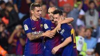 Barcelona superó 2-0 a Málaga y es líder de la Liga española