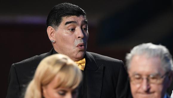 Maradona y sus confusas declaraciones en sorteo Mundial Rusia 2018. (Foto: AFP)