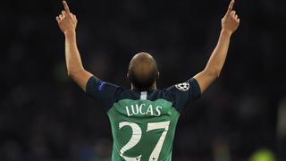 Ajax vs. Tottenham:"Es el mejor momento de mi carrera, de mi vida", dice Lucas Moura