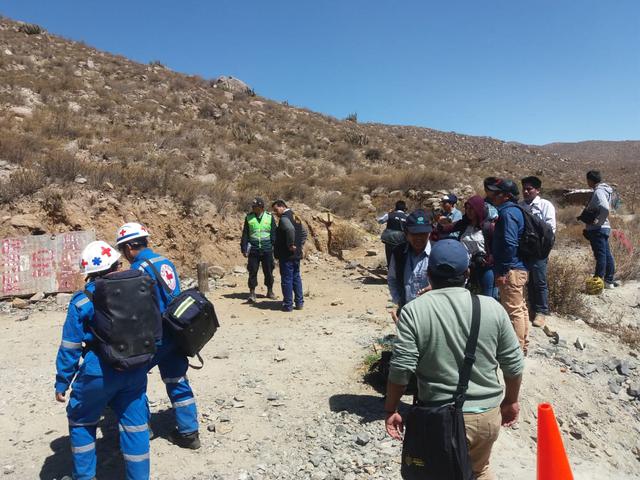 Arequipa: menor queda atrapado en mina
