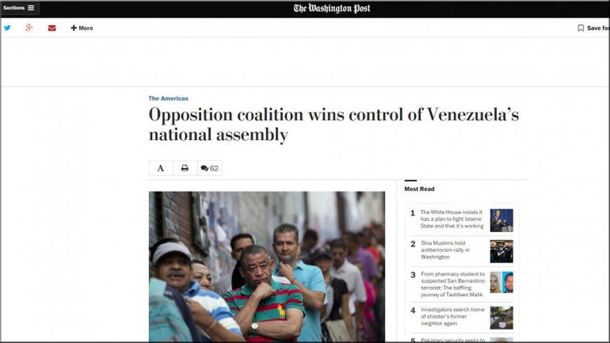 El triunfo de la oposición en Venezuela en los medios del mundo - 8