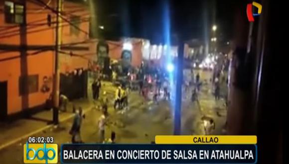 Callao: tres heridos dejó balacera durante concierto de salsa