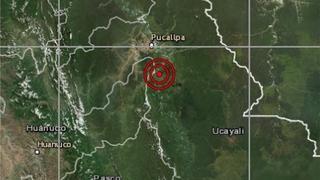 Ucayali: sismo de magnitud 4,5 se reportó en Pucallpa, señaló el IGP 